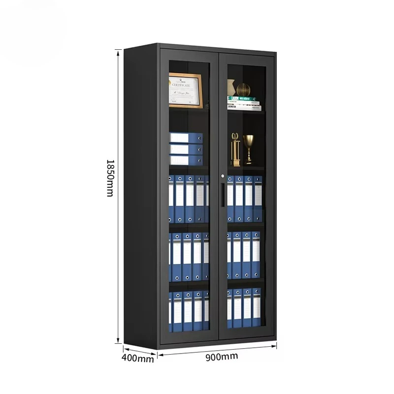 Office Garage Metal Locker Metal File Cabinet 2 Door Steel Cabinet With Adjustable Shelf