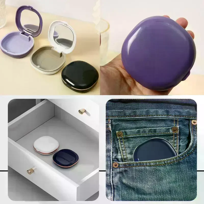 Retainer Box Magnetic Cover Fake Teeth Denture Storage Case Mouth Guard Aligner Braces Orthodontics Container Oral Hygiene