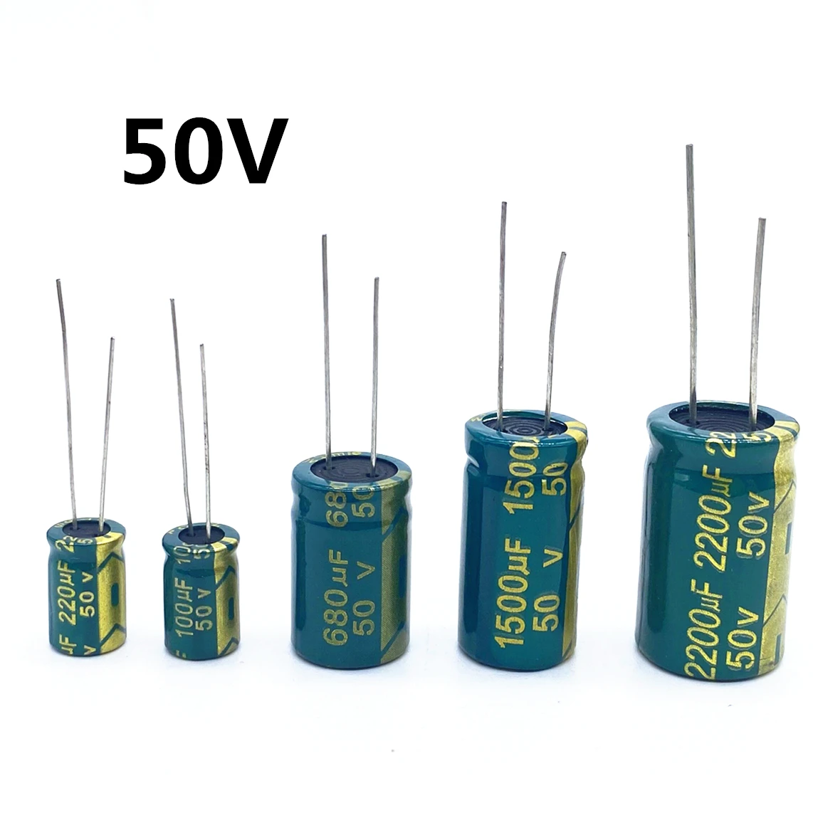 High Frequency Electrolytic Capacitor 50V 20% 50V 1UF 820UF 1500UF 1800UF 2200UF 3300UF4700UF