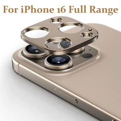 Luxury Aluminum Metal Back Cover Camera Lens Glass Protector Rear Cover for IPhone 16 15 Pro Max 5G Apple Anti-Scratch Anti-fall