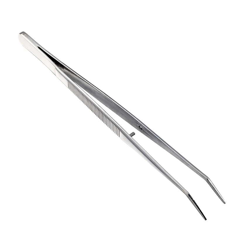 Ourriner Stainless Steel Nail Art Nippers Tweezers Rhinestones Crystal Sequins Glitter Picking Up Cotton Cleaner Tools Manicure