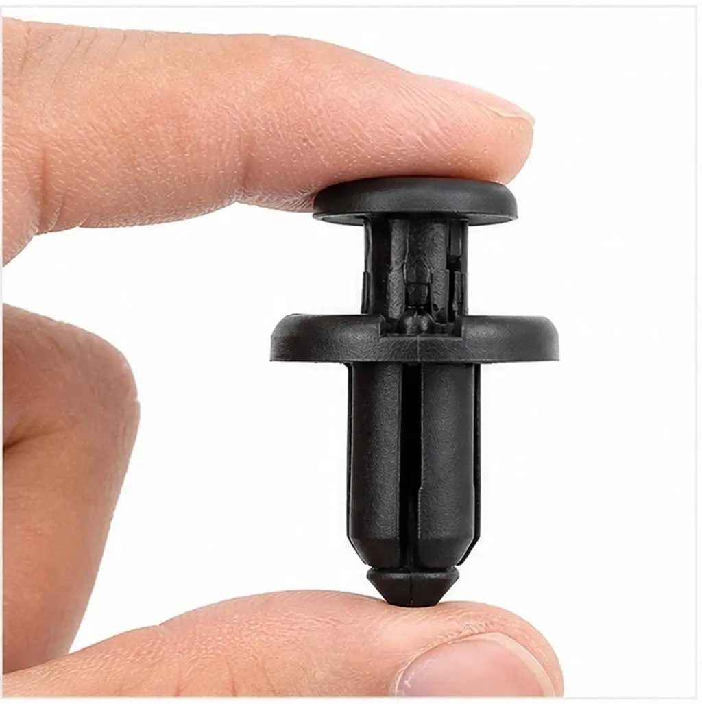 100Pcs Mud Flap Retainer Clips for Radiator Yoke Bumper Shield Fastener Polyoxymethylene Push Type Super Strong Clip
