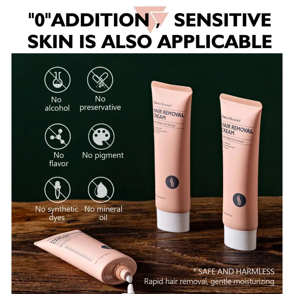 كريم إزالة الشعر غير مؤلم ، الإبط ، الساقين ، الأسلحة ، إصلاح الشعر ، مزيل الشعر ، مغذي ، مثبط الجسم ، العناية مزيل ، 100g ، D9N5