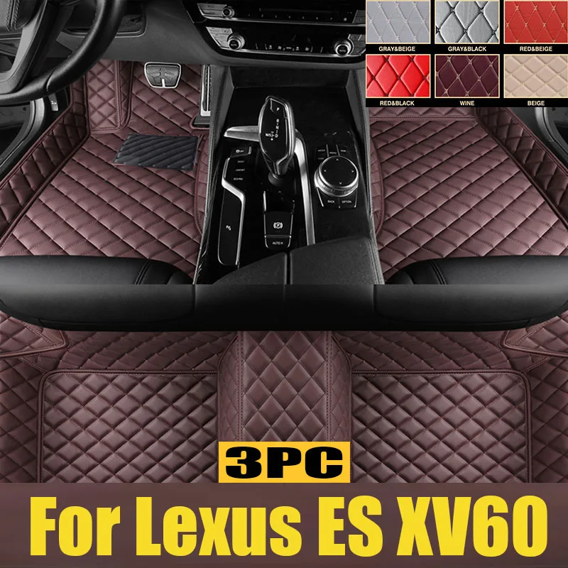 

For Lexus ES XV60 2013-2017 Auto Car Floor Mats All-Weather TPE Foot Mats Odorless Pad Waterproof Tray Mat Interior trunk mat