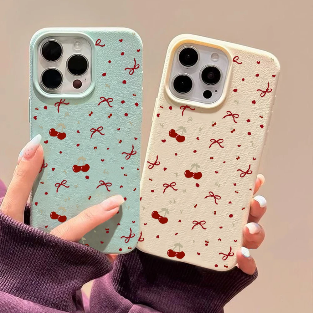 

Cute Painted Phone Cases For iPhone 16 11 Pro Max 15 14 13 12 Pro 16 15 14 Plus Shockproof Drop-resistant Leather Protective