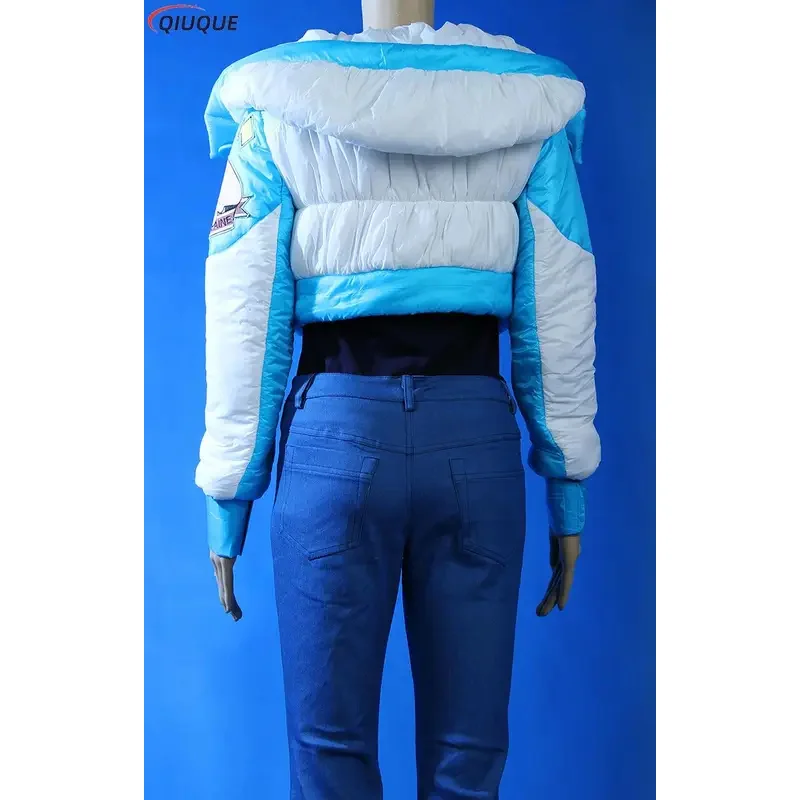 Anime Dramatical Murder Cosplay DMMD Seragaki Aoba Cosplay Costume Down Jacket Coat Tops Pants Gloves Shoes Cover Women view 6