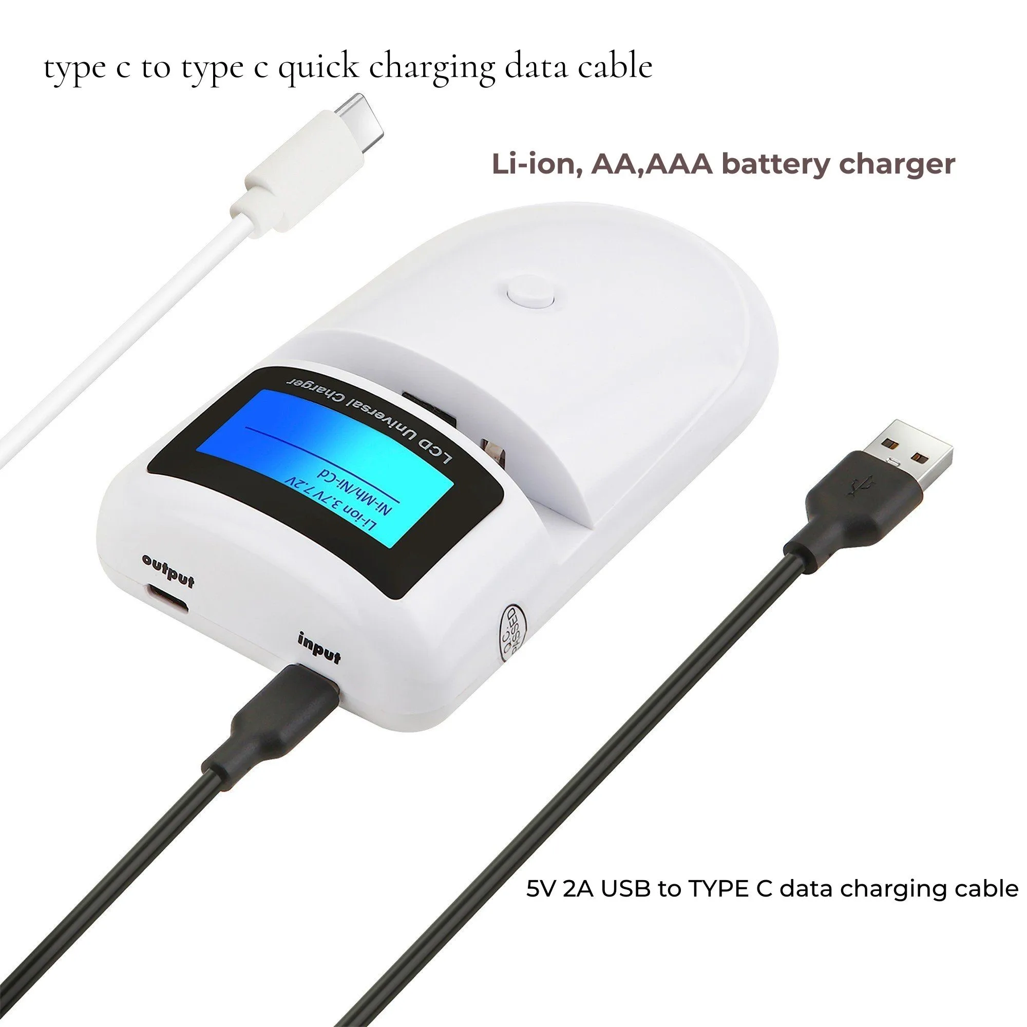 Universal USB Digital Camera Battery Charger AA AAA Ni-MH Li-Ion Battery charger for Sony, Nikon, Canon, Olympus, Samsung, JVC