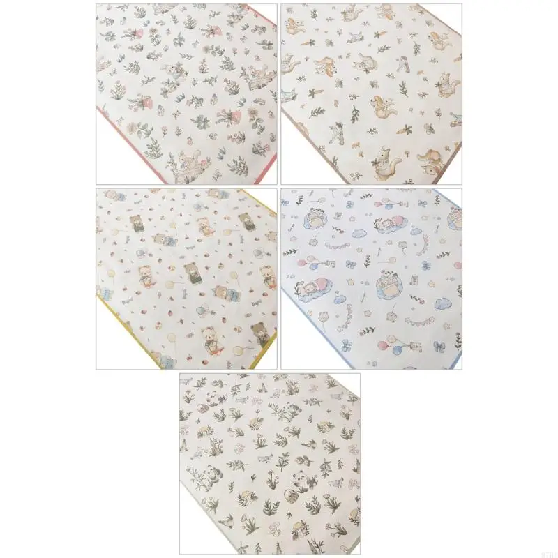 97BE Reusable Baby Diaper Changing Pad Lovely Nappy Changer Cushion Comfortable Urinal Mat for Travel Outdoor