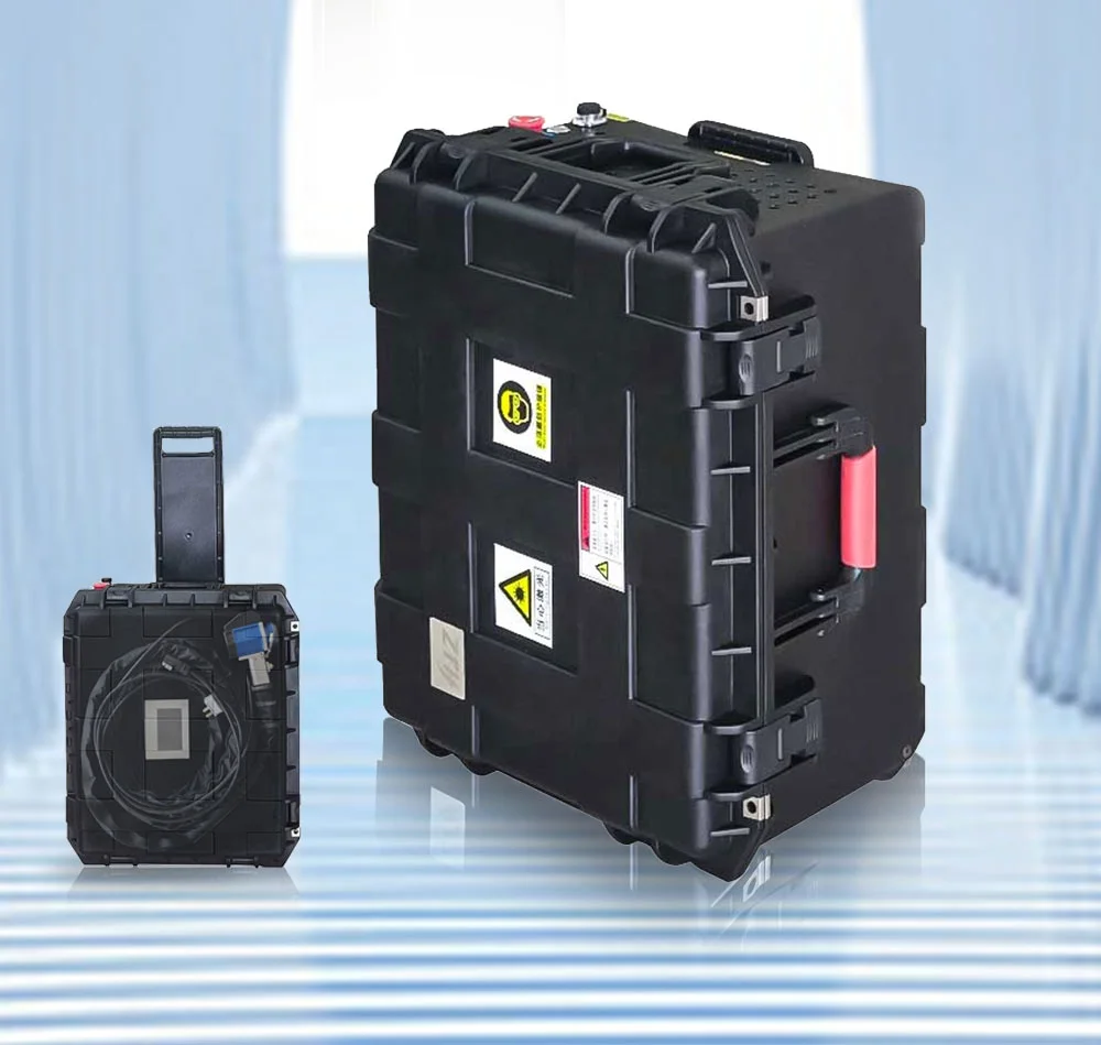 100W 200w 300w Pulse Laser Cleaning Machine For Rust Welds Paint Removal Metal And Non Metal Cleaning
