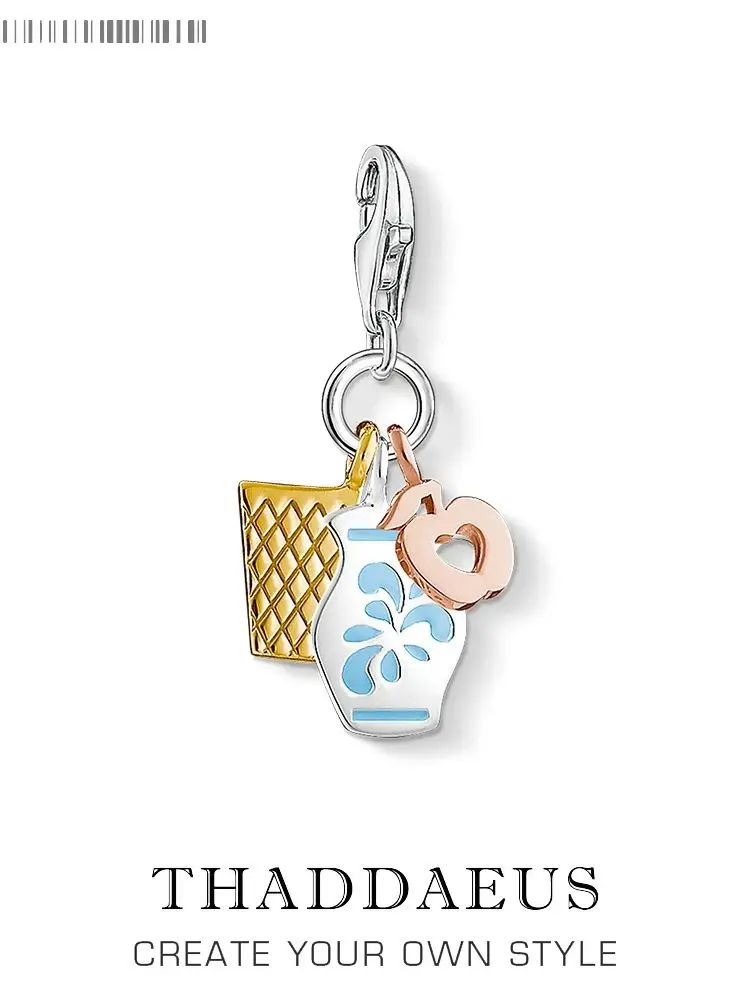 Frankfurt Jug Wisiorek Urok Dla Mężczyzn Kobiet Wiosna 925 Sterling Silver Modna Biżuteria Lucky Fashion — zdjęcie 2