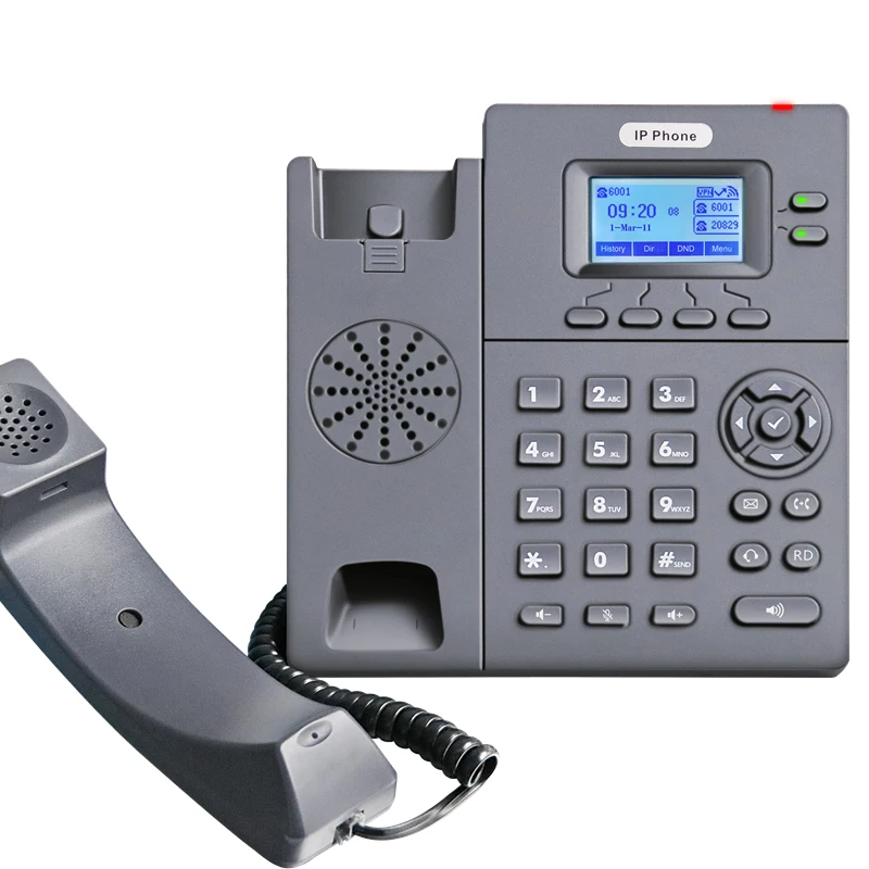 IP phone with POE /SIP phone 2 sip lines VOIP phone