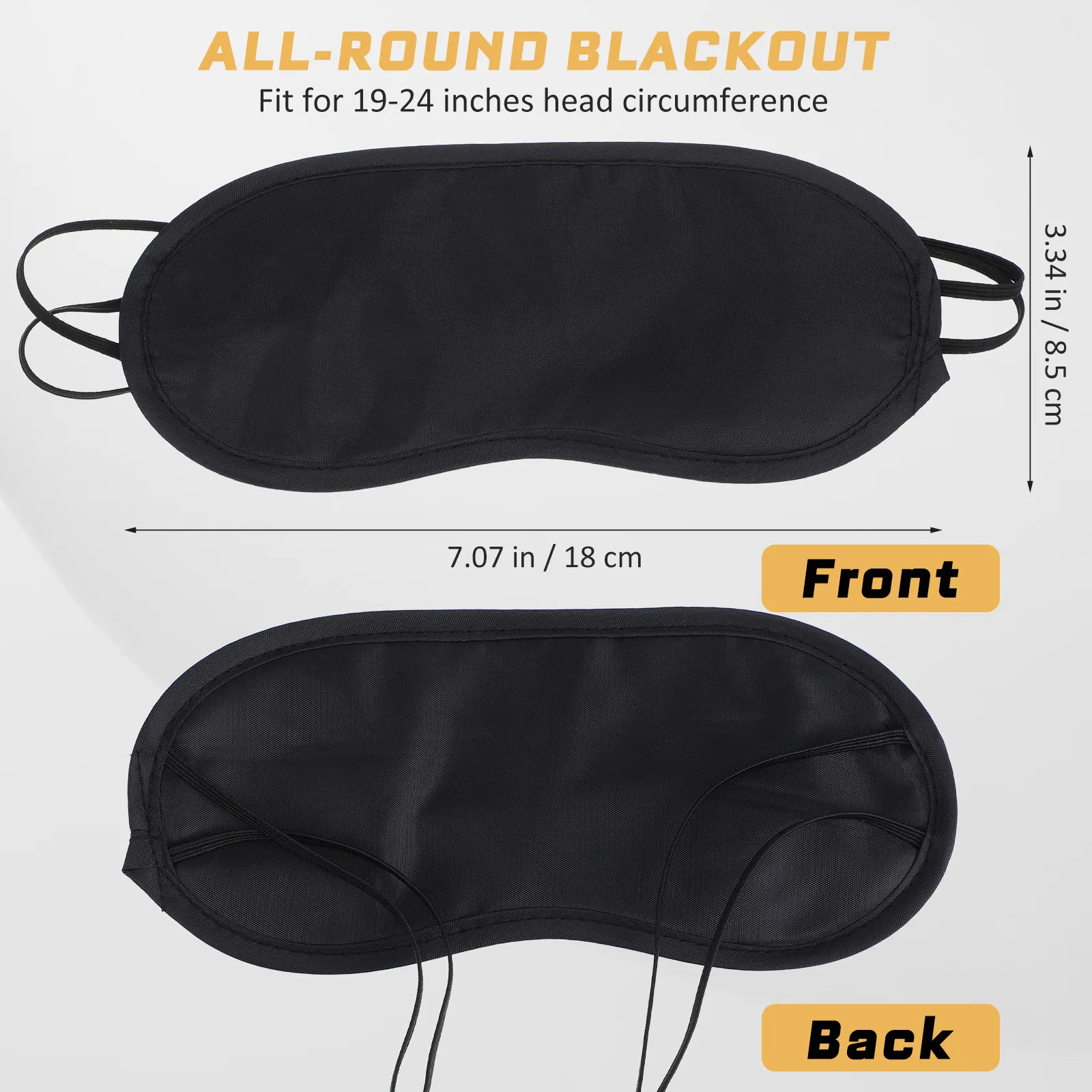 Sleeping Eye Mask Breathable Lightproof Eye Protector Smooth Polyester Material Easy Carry Portable for Travel Sleep Home