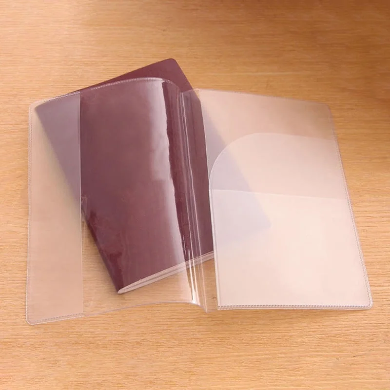 

6pcs Travel Waterproof Dirt Passport Holder Cover Wallet Transparent PVC ID Card Holders Business Credit Card Holder Case Pouch