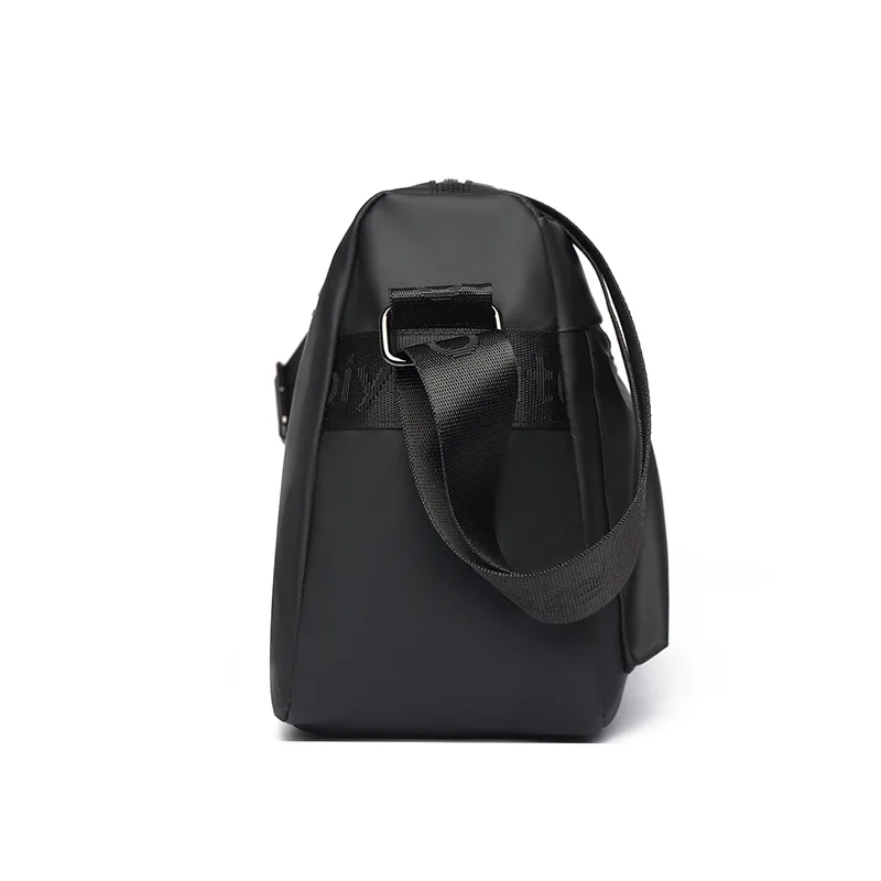B 2026 New Fashion Casual Men's Shoulder Bag High-end Crossbody Bag TPU Water-repellent Faux Leather Surface Flap Messenger Bag