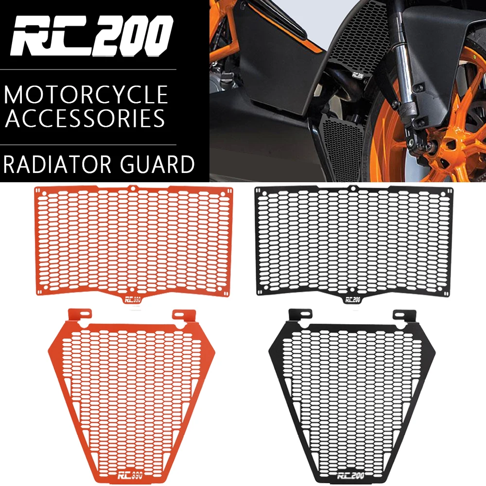 Motorcycle Accessories Radiator Water Cooler Grille Guard Cover Protector FOR RC200 RC 200 RC390 RC 390 2022-2023-2024-2025-2026