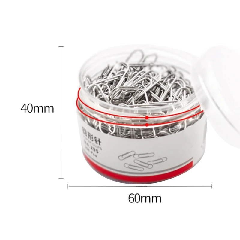 Nickel-Plated Paper Clip Back-Type Buckle Back-Line Needle Clip File Paper Office Supply Paper Clip