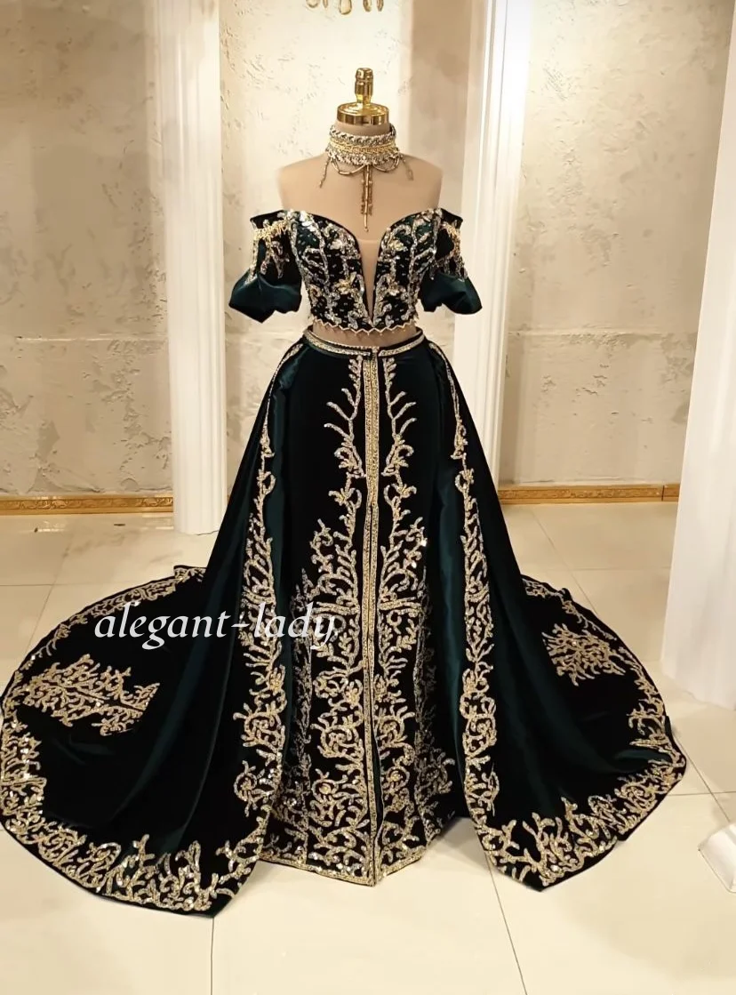 맞춤 제작된 화려한 블랙 에스닉 스타일 이브닝 가운, 자수와 비즈 장식이 있는 프롬 드레스, 웨딩 파티 드레스, 약혼식 드레스