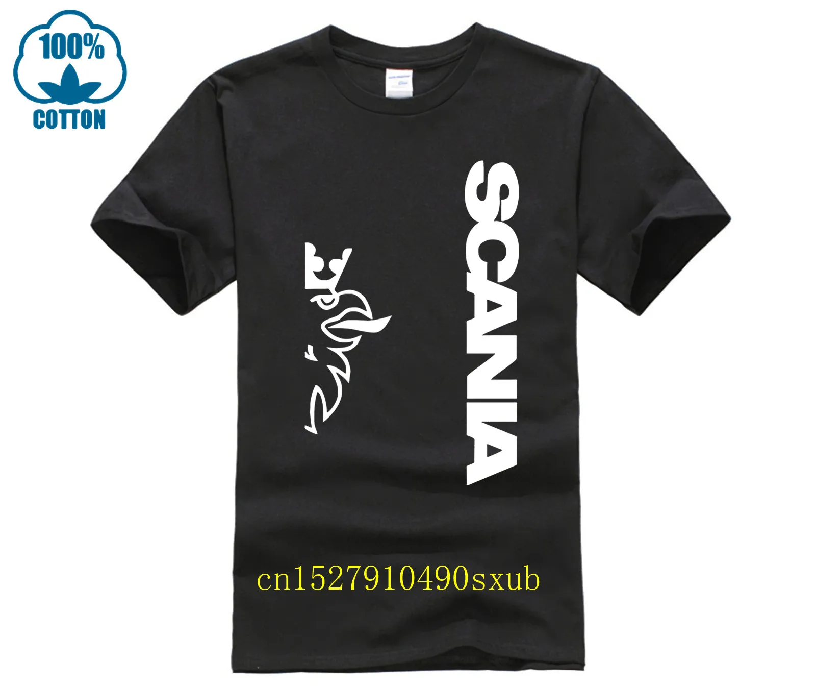 Casual Cute Scania Funny T Shirt Men Cotton 2023 Tshirt Large Fit Pop T-Shirt Men Brand