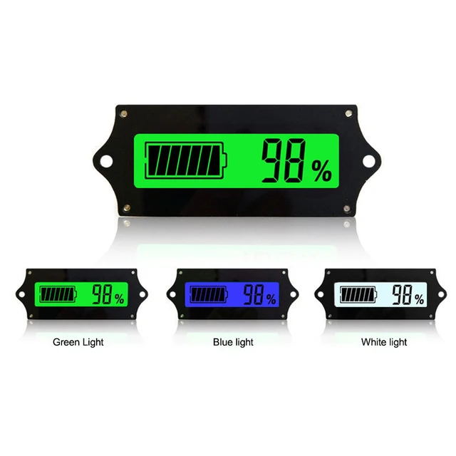 12V 24V 36V 48V LCD litowo-jonowy kwasowo-ołowiowy żywotność akumulatoraPo4 wskaźnik pojemności napięcia Tester wyświetlacza Tester wyświetlacza mocy