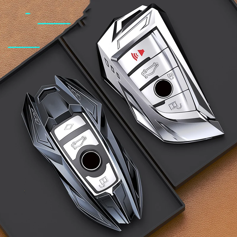 Zinc Alloy Car Key Case Cover Shell For BMW 1 3 5 7 Series X1 X3 X4 X5 X6 G20 G30 F15 F16 G01 G02 G05 F10 F20 F30 G07 F34