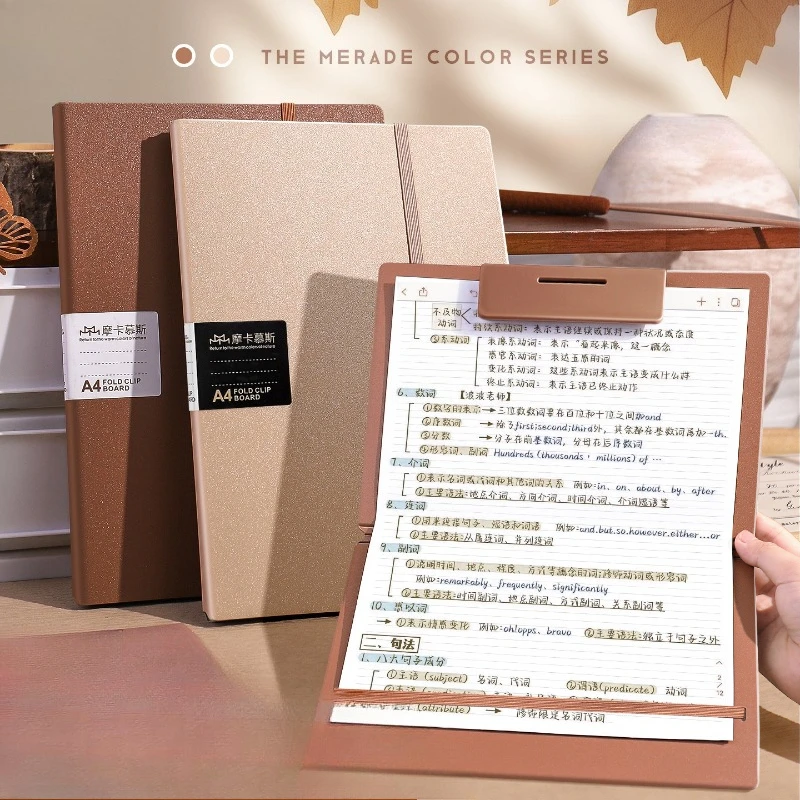 

3-in-1 A4 Portfolio Clipboard Multi-Function Business Folder Pad for Signing Presentation Professional Document Contract Holder