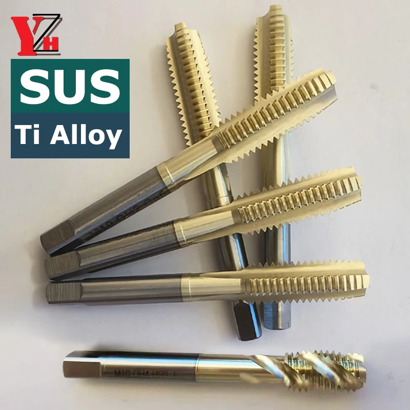 HSS-Co Tap Straight/Spiral Flute Machine Thread Specialized Processing of Stainless Steel/Titanium Alloy M4 M6 M8 M10  M12 M14