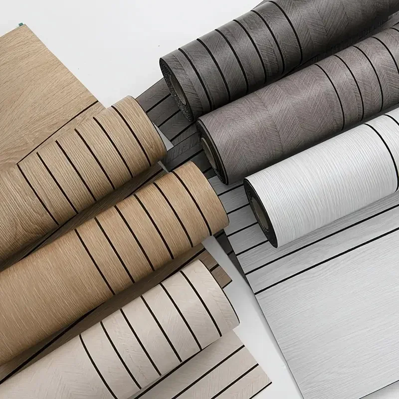 Wood Grain Self Adhesive Wallboard Thickened Foam Sound Insulation Wallpaper Vinyl Detachable Waterproof Home Decoration Sticker