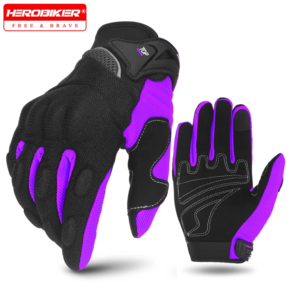 

Motorcycle Gloves Touch Screen Motocross Wear-resistant Breathable Powered Full Finger Motorbike Riding Bicycle Protective Glove