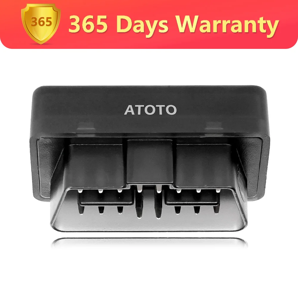 ATOTO AC-4450 Car OBDII Diagnostic Tool Bluetooth OBD2 Scanner Auto Engine Fault Code Reader Adapter Automotive OBD Scan Tool ELM327