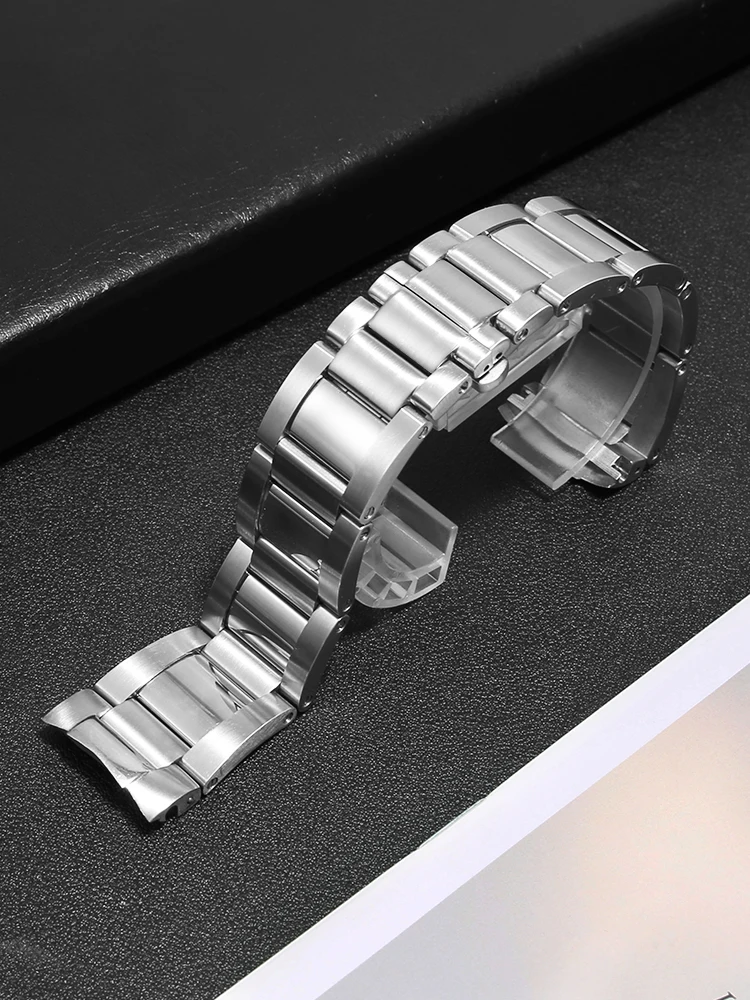 Suitable for 50% steel belt 50% series 5015 arc interface stainless steel stainless steel watch strap men