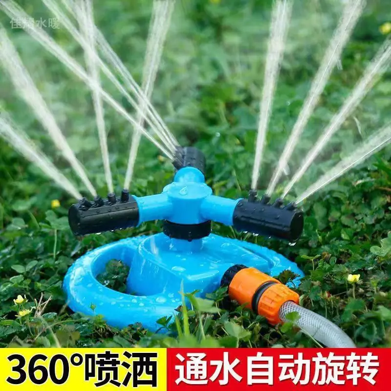 Sprinkler semprotan air berputar 360 derajat, penyiram tanaman otomatis taman penyiram lanskap