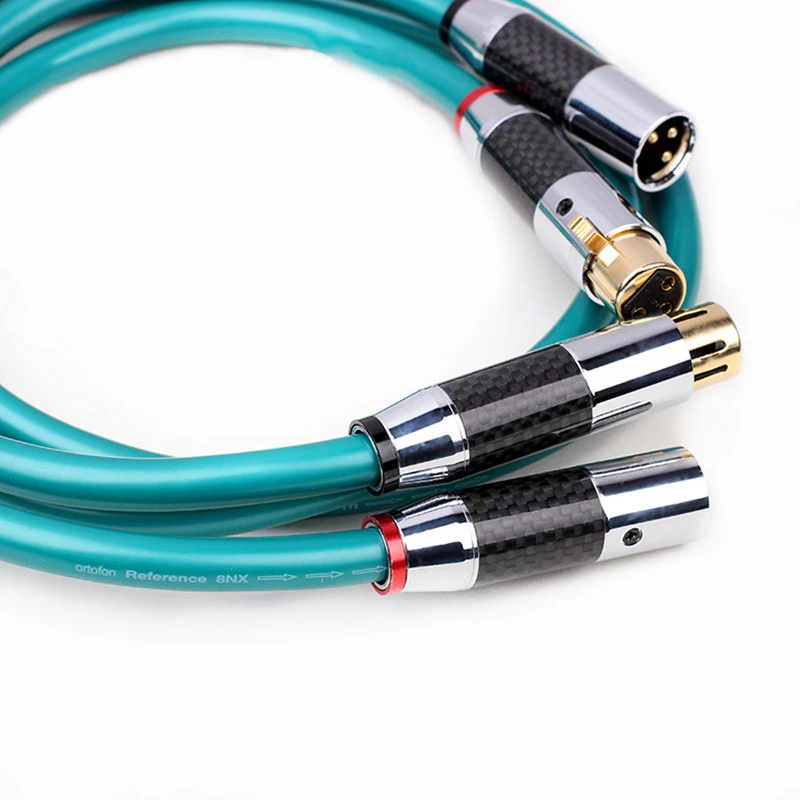 Hifi Audio Line Ortofon ปลั๊กคาร์บอนไฟเบอร์ XLR balance cable สําหรับเครื่องขยายเสียงเครื่องเล่น CD