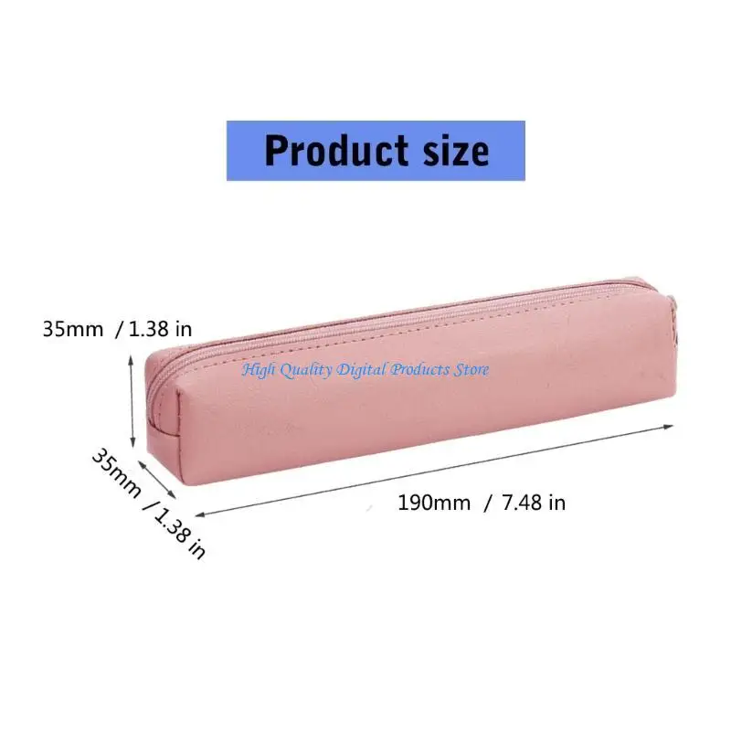 U2JE Portable Pen Pen Box Box Leather Pencil Bag Bage Bage Bage Travel Makeup Bage