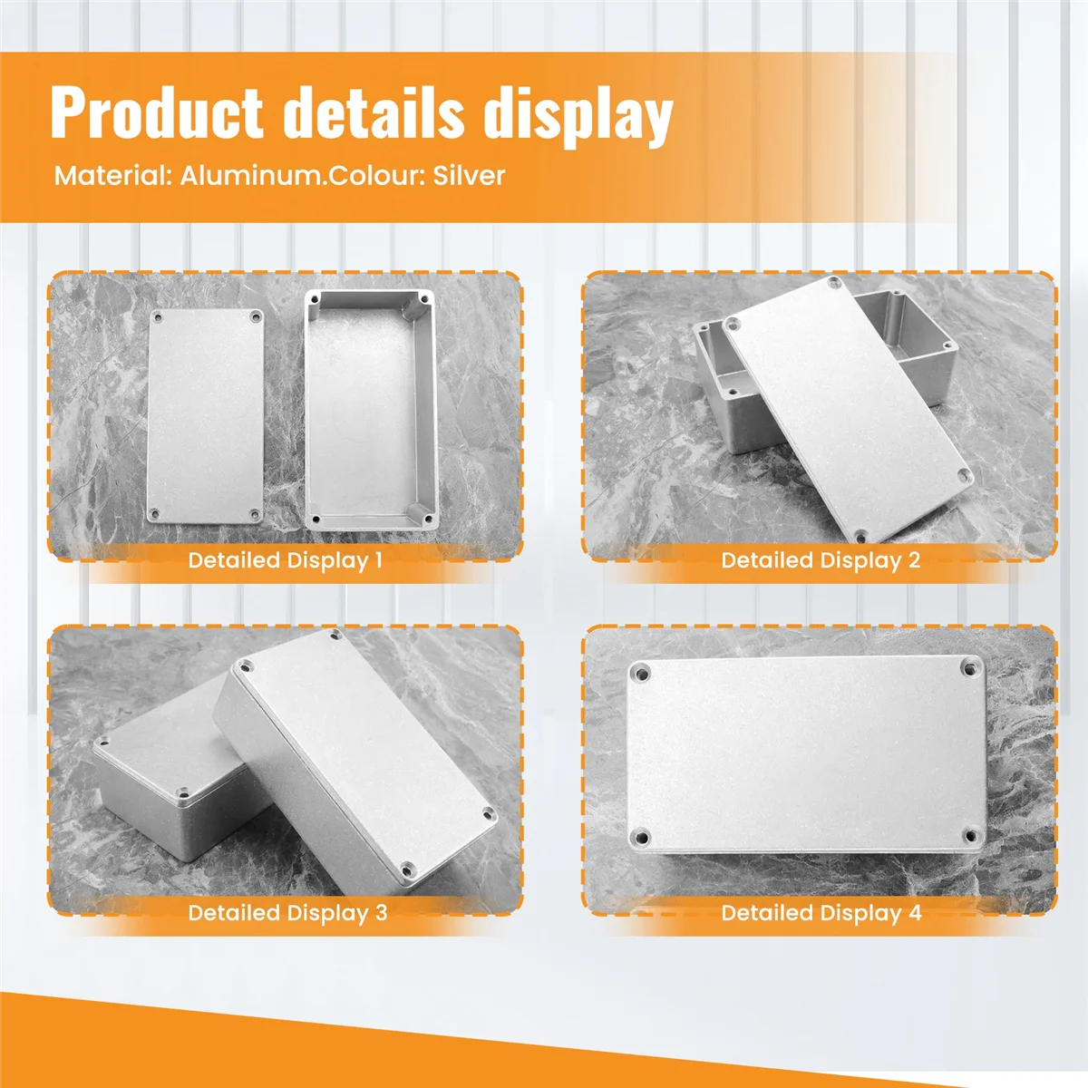 SMIEA 2pcs 125B/1590N1 Aluminum case guitar stompbox&pedal enclosure for guitar effect pedal project