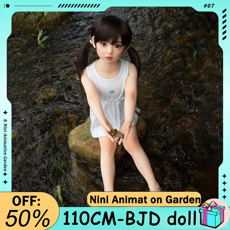 

Nini Anime Garden 120cm Double Ponytail Girl Mobile Model Soft Silicone Material/Hair Transplant/1/1 Model Toy Gift