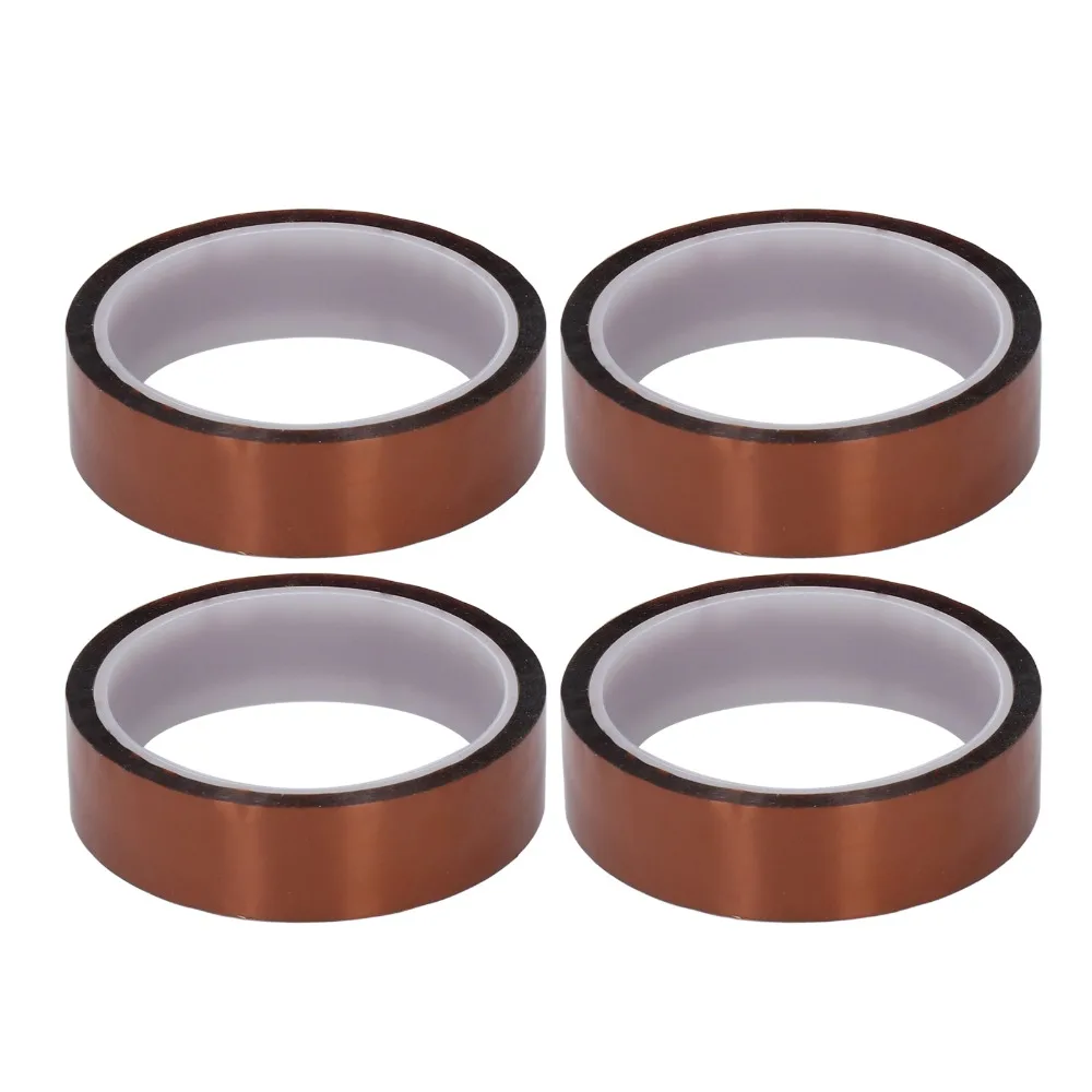 4PCS Durable Width 25mm Antistatic Adhesive Tape 33 Meter Practical High Temperature Tissue Paper Tape Heat Tape CPU Protection
