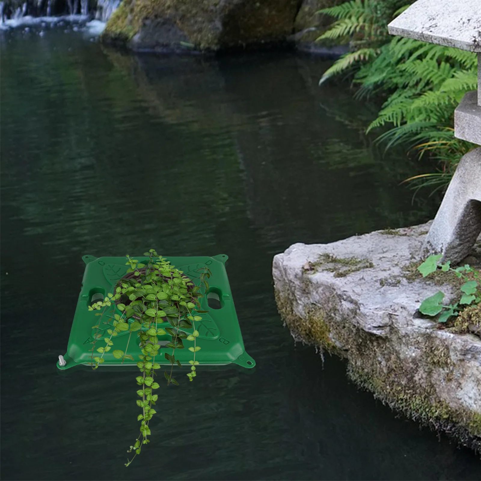 

1Set Floating Pond Planter Simple Sturdy Structure Easy Assembly for Aquaponics Floating Islands Sustainable Aquatic Environment