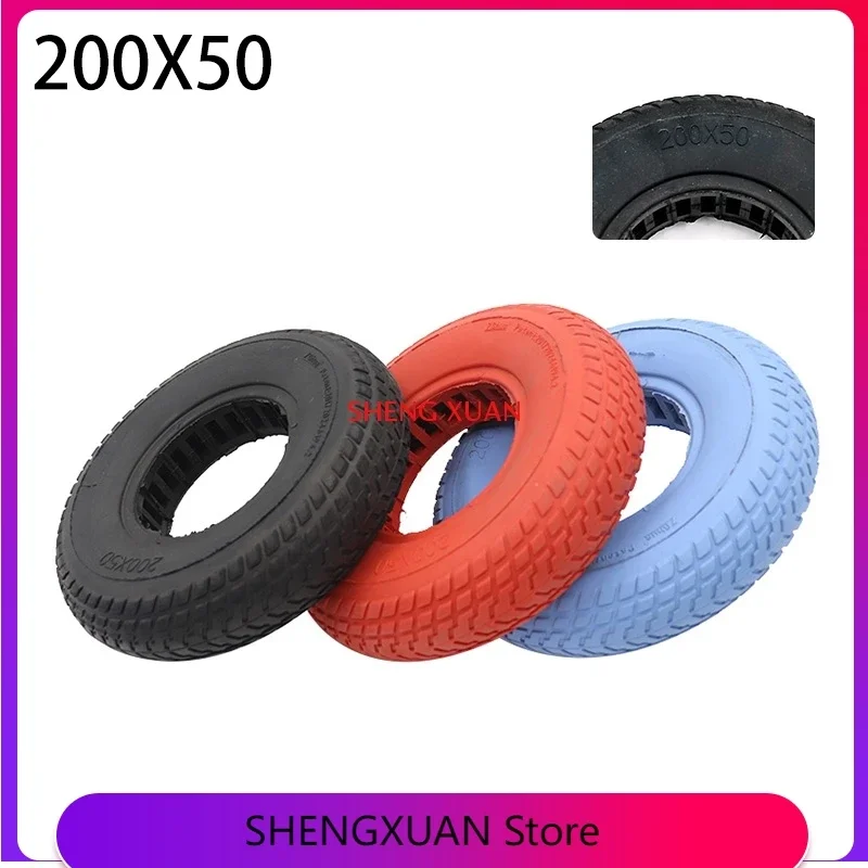 Сплошная шина 200x50, подходит для 8-дюймового мотоцикла, электрического скутера, бритвы E100 E150 E200 eSpark Crazy Cart