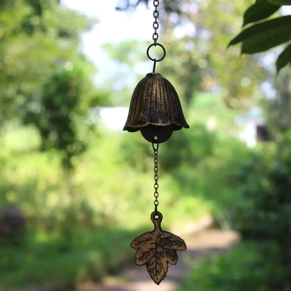 Craft Cast Iron Wind Chimes Vintage Simple Blessing Bell Creative Retro Landscape Bell Homestay