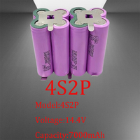 4S2P DIY INR18650-35E 7000mAh for 12V 16.8V 21V power tool battery with welding rod blister packing