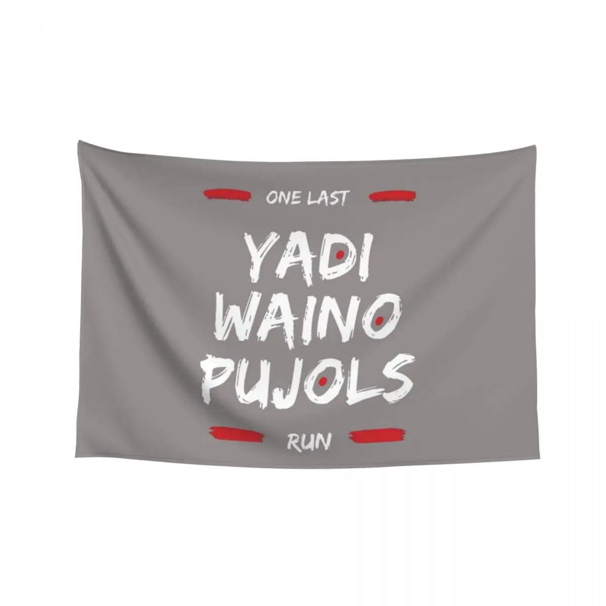 

One Last Run Yadi Waino Puljos Tapestry Outdoor Decoration Wall Coverings Room Aesthetic Decor Tapestry