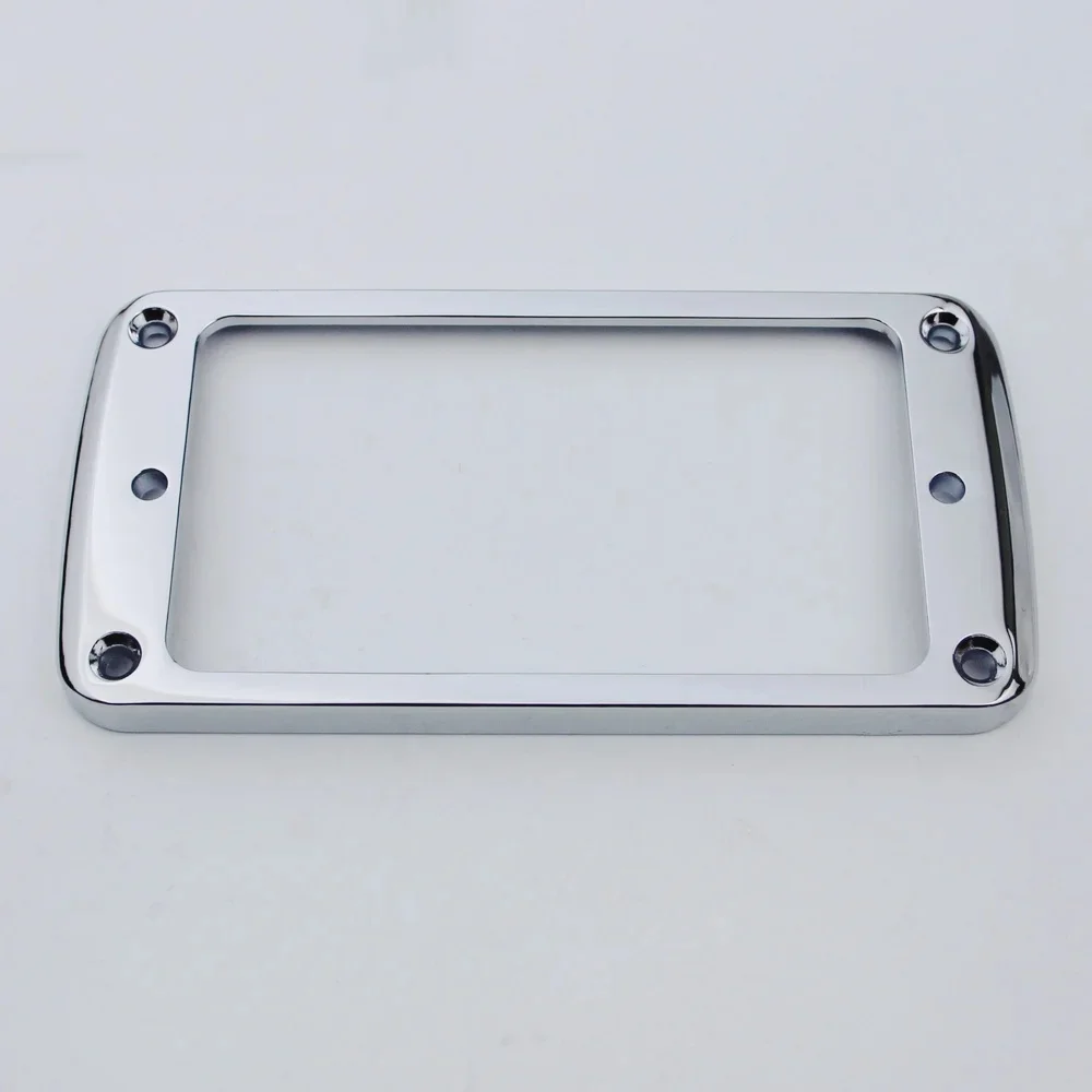 ハムバッカーピックアップ用ピックアップ取り付けリング、カバーフレーム、フラットトップ、エレキギターまたはベース、クロームブラック、pr005,1個