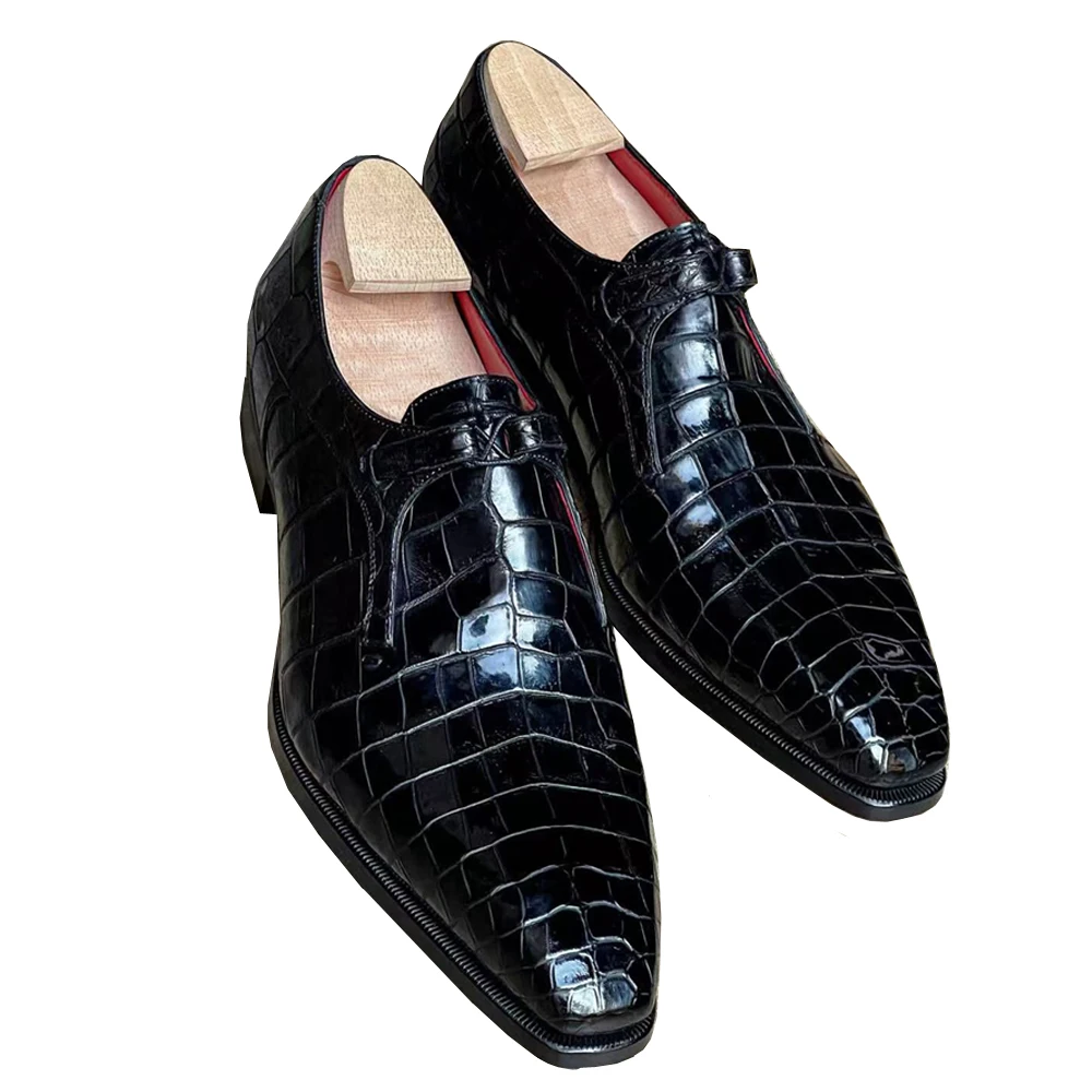 

Новые мужские туфли Kexima, мужские туфли из крокодиловой кожи, модные туфли для свадьбы, офиса, бизнеса, банкетов, встреч