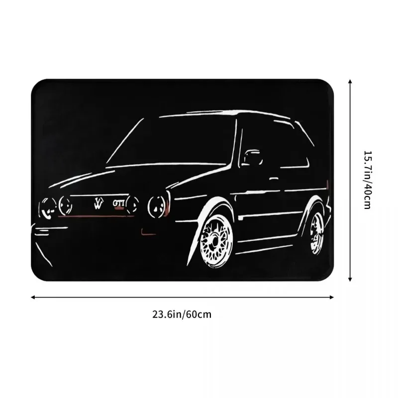 

EE01 Golf Mk2 Classic Gti G60 16V Syncro Mat Floor Mat Entrance Rug Anti-Bacteria Wrinkle-Resistant Anti-Slip Carpet Fade Resis！