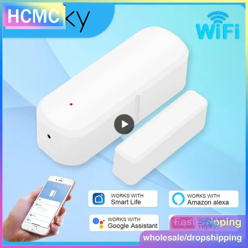 Window Sensor 2.4ghz Wifi Work With Home Alexa Wifi Door Sensor Smartlife App Tuya Smart Door Sensor Independence Alert