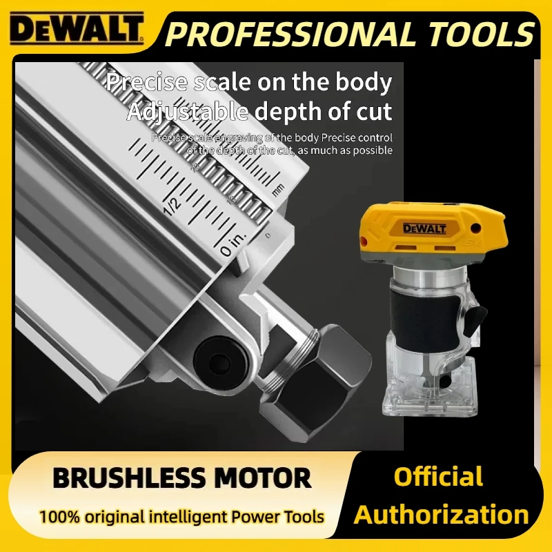 เครื่องตัดแต่งไม้ไร้สาย Dewalt Brushless 33000RPM เครื่องกัดไม้ เครื่องแกะสลัก เครื่องเซาะร่อง