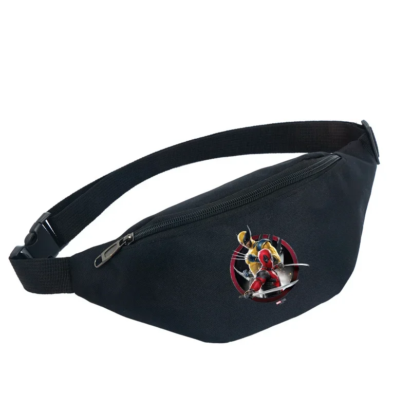 Deadpool Wolverine Marvels Waist Bag Men Cool Chest Pack Leisure Outdoor Running Travel Sports Bags Shoulder Crossbody Backpacks