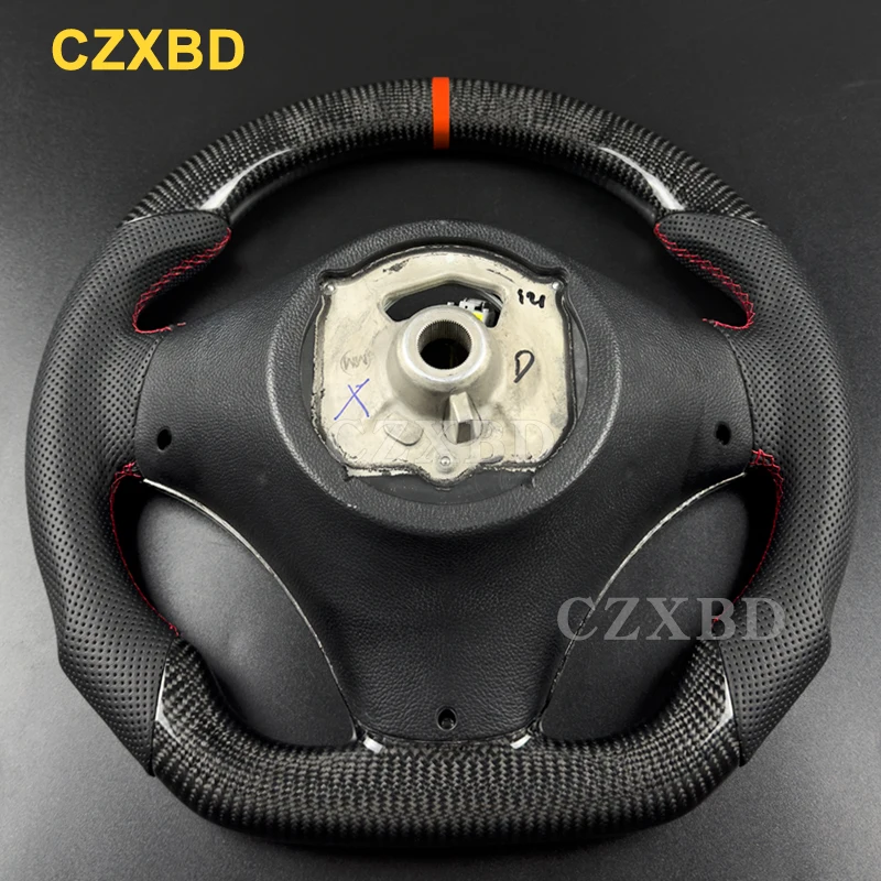 For BMW E81 E87 130i High Quality Leather Forged Carbon Fiber Matte Glossy Sport Wheel Customized