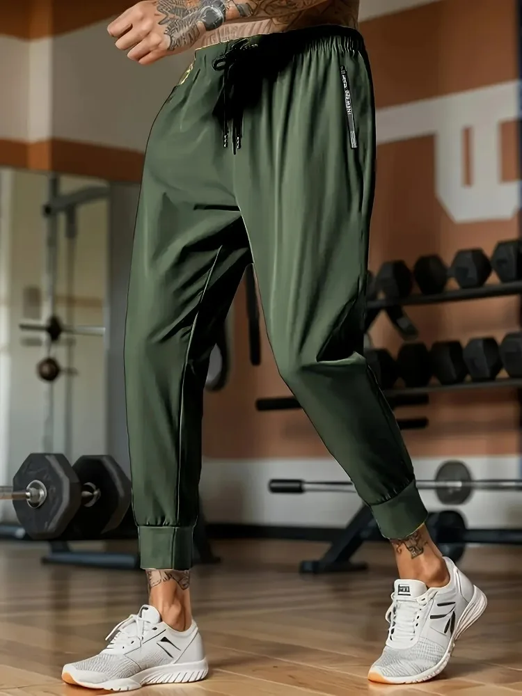 2025 Herren Sommer Leichte Atmungsaktive Eis-Schnelltrocknende Stretch-Jogginghose für Outdoor, Freizeit, Training und Fitness – Detail 4