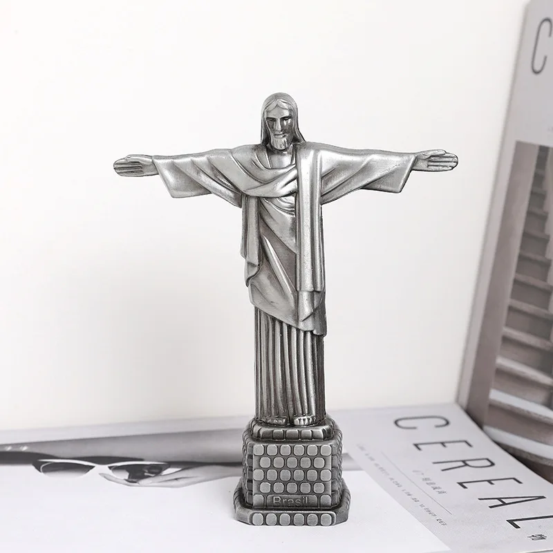 Brazilian Christ Statue Ornament Christmas Gift Ornament Living Room Dining Room Holiday Gift Souvenir